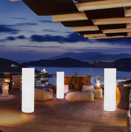 Светильник Цилиндр 16х24 питание от 220, RGB