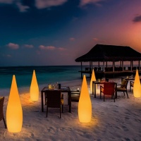 Светильник Капля 36х120 питание от 220, RGB